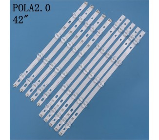 Tira de LED para TV para LG 42 Row2.1 42LN5400 42LN5300 LC420DUE 6916L-1385A