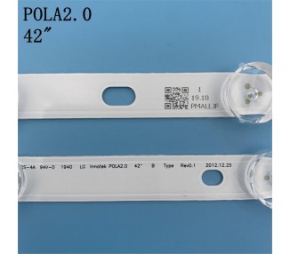 Tira de LED para TV para LG 42 Row2.1 42LN5400 42LN5300 LC420DUE 6916L-1385A
