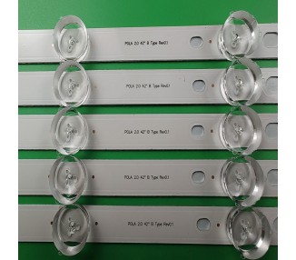 Tira de LED para TV para LG 42 Row2.1 42LN5400 42LN5300 LC420DUE 6916L-1385A