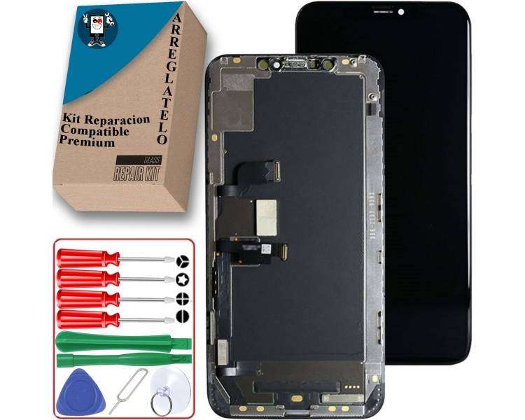 Kit Reparación Pantalla Para iPhone Xs Max Completa Negra & Herramientas