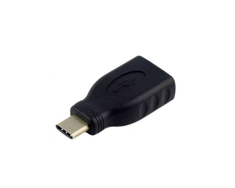 Adaptador USB OTG Tipo C, USB A, 3.1, AISENS Negro