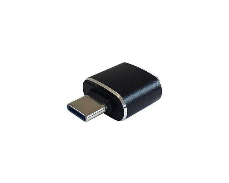Adaptador USB OTG Tipo C, USB A, 3.1, Gen 2, AISENS Negro
