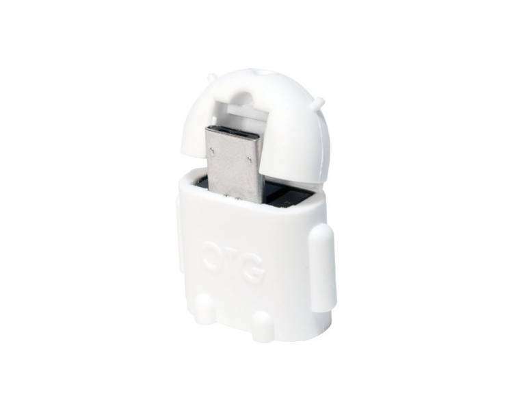 Adaptador Micro USB OTG Logilink Blanco