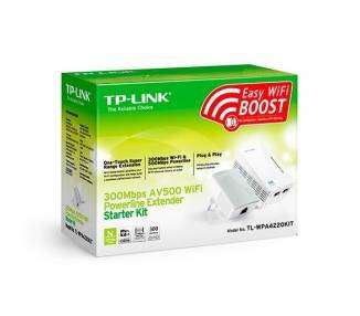 Adaptador PLC TP-LINK AV500 TL-WPA4220 Kit 2 Unidades