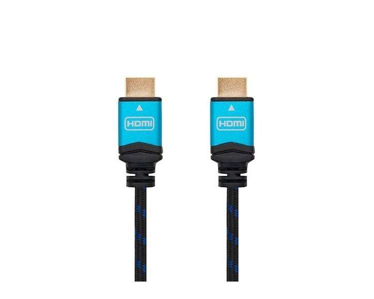 Cable HDMI (A) a HDMI (A) 4K 2M Nanocable Negro