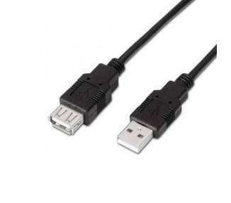 CABLE EXTENSOR USB(A) 2.0 A USB(A) 2.0 AISENS 1M NEGRO