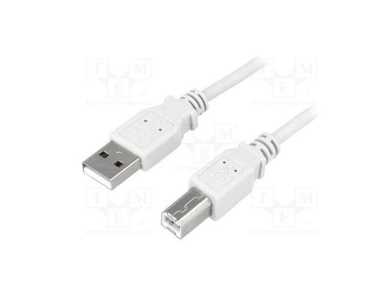 CABLE USB(A) 2.0 A USB(B) 2.0 LOGILINK 3M GRIS