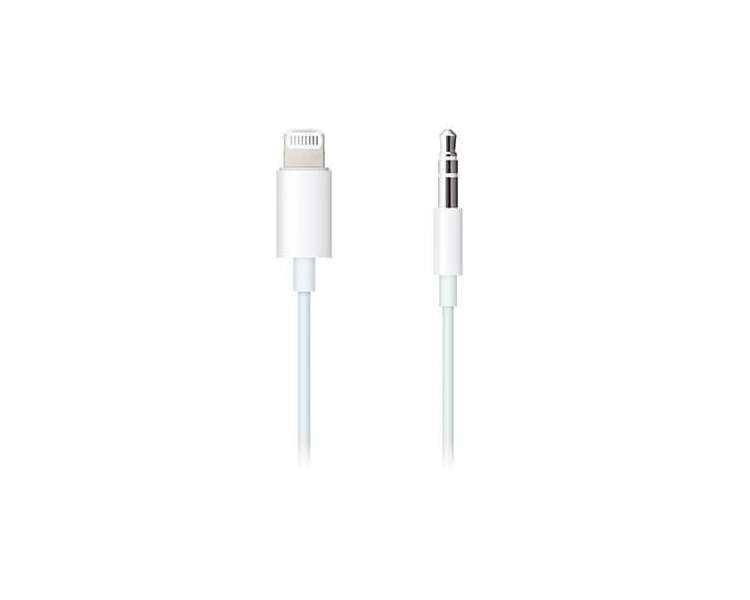 CABLE APPLE LIGHTNING A AUDIO 3.5MM BLANCO