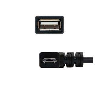 CABLE OTG ACODADO USB(A)2.0 A MICRO USB(B) NANOCABLE 0.15M