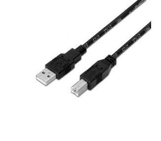 CABLE USB(A) 2.0 A USB(B) 2.0 AISENS 1.8M NEGRO