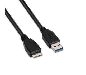 CABLE USB(A) 3.0 A MICRO USB(B) 3.0 AISENS 1M NEGRO