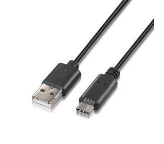 CABLE USB(A) 2.0 A USB(C) 2.0 AISENS 0.5M NEGRO