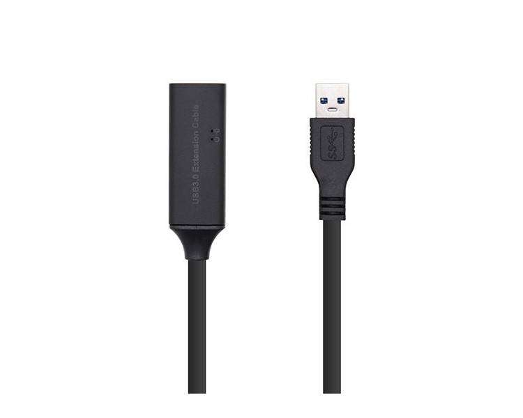 CABLE USB(A)3.0 A USB(A)3.0 +AMP+ ALIM. AISENS 10M NEGRO