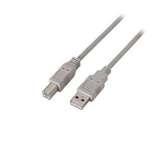 CABLE USB(A) 2.0 A USB(B) 2.0 AISENS 1M GRIS