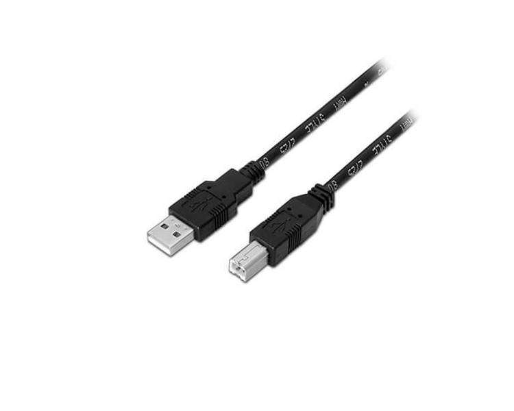 CABLE USB(A) 2.0 A USB(B) 2.0 AISENS 1M NEGRO