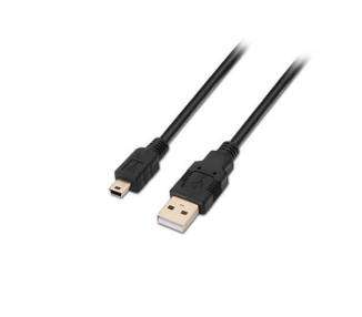 CABLE USB(A) 2.0 A MINI USB(B) 2.0 AISENS 0.5M NEGRO