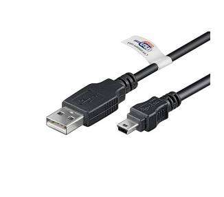 CABLE USB(A) 2.0 A MINI USB(B) 2.0 GOOBAY 3M NEGRO