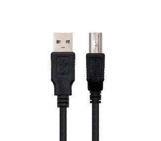 CABLE USB(A) 2.0 A USB(B) 2.0 NANOCABLE 1.8M NEGRO