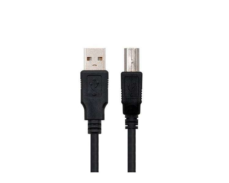 CABLE USB(A) 2.0 A USB(B) 2.0 NANOCABLE 1.8M NEGRO