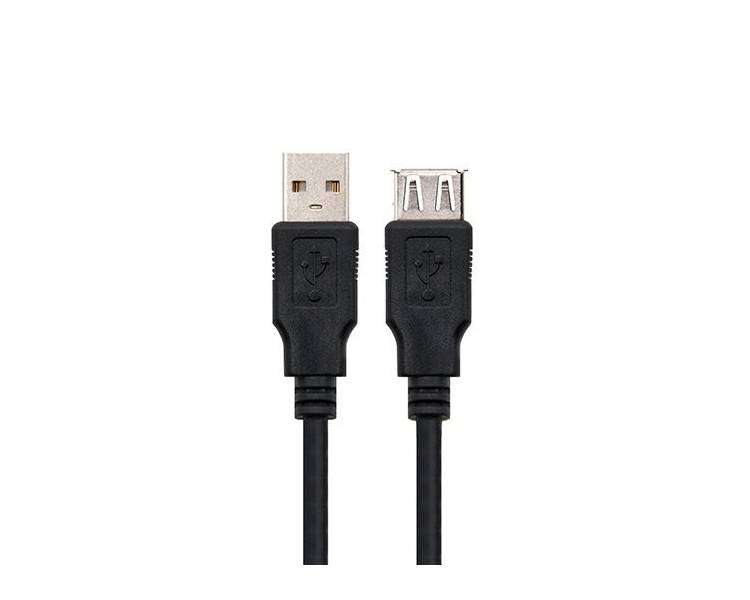 CABLE USB(A) 2.0 A USB(A) 2.0 NANOCABLE 3M NEGRO