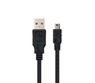 CABLE USB(A) 2.0 A MINI USB 5 PIN NANOCABLE 0.5M NEGRO