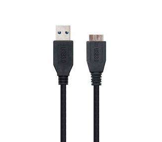 CABLE USB(A) 3.0 A MICRO USB(B) 3.0 NANOCABLE 1M NEGRO