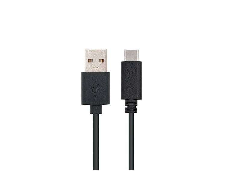 CABLE USB(A) 2.0 A USB(C) 2.0 NANOCABLE 2M NEGRO