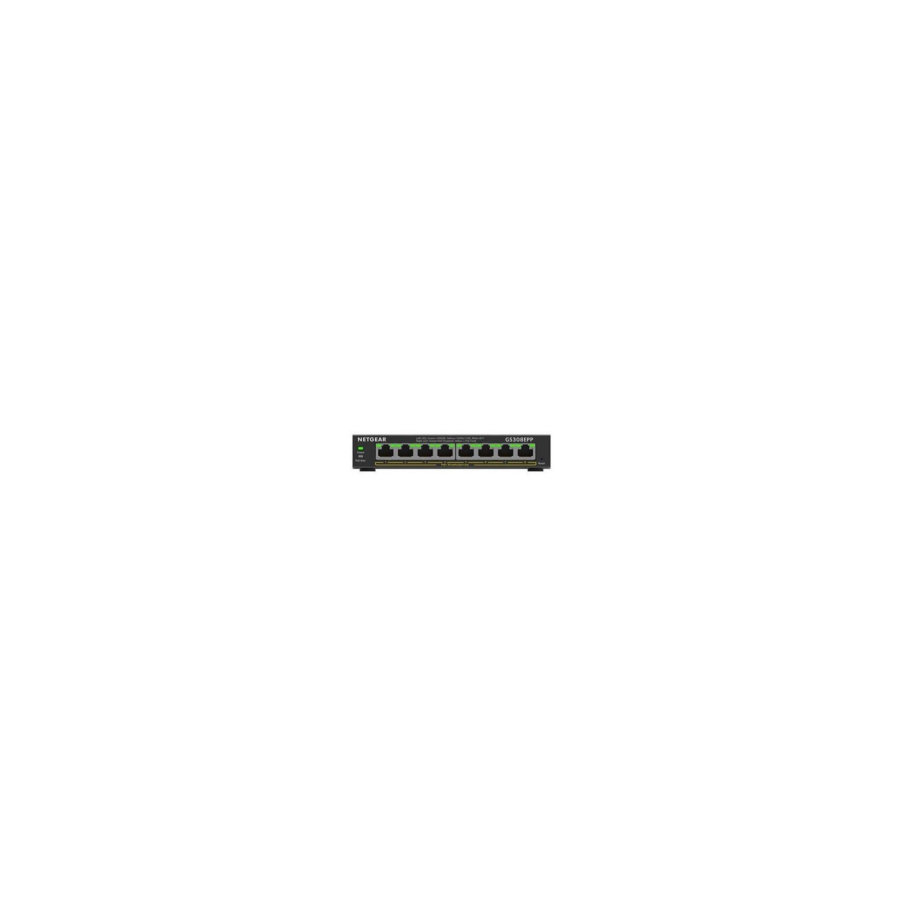 HUB SWITCH 8 Puertos NETGEAR GS308EPP-100PES