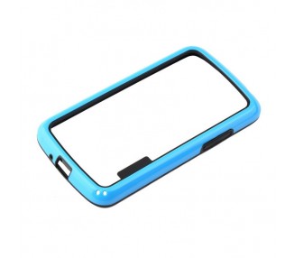 Funda Bumper Slim Para Lg Google Nexus 4 Tpu + Silicona Color Azul