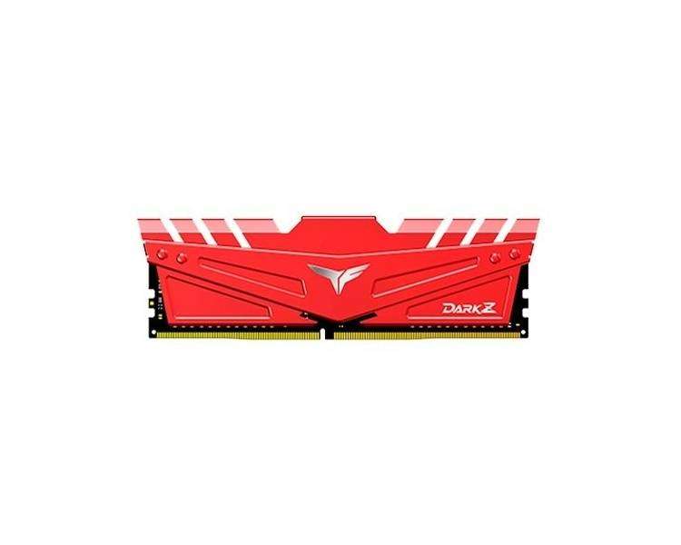 MODULO MEMORIA RAM DDR4 16GB 3200MHz TEAMGROUP DARK Z ROJO