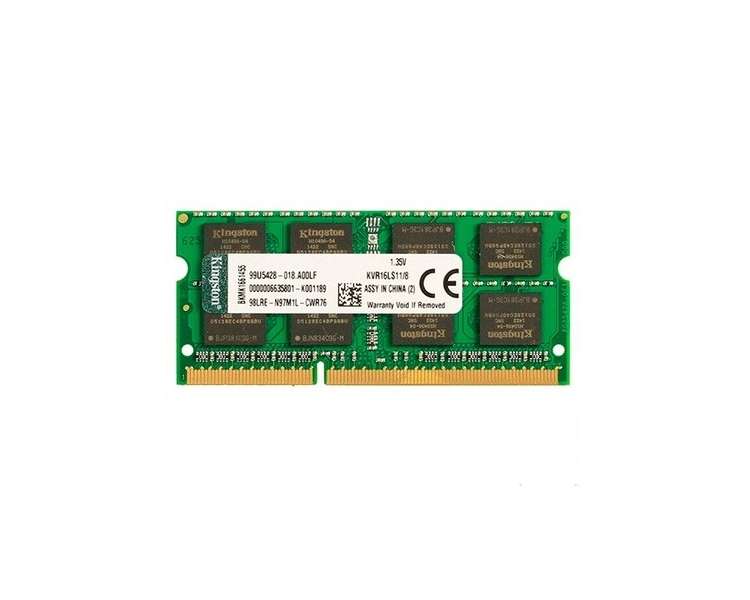 MODULO MEMORIA RAM S/O DDR3L 8GB 1600MHz KINGSTON