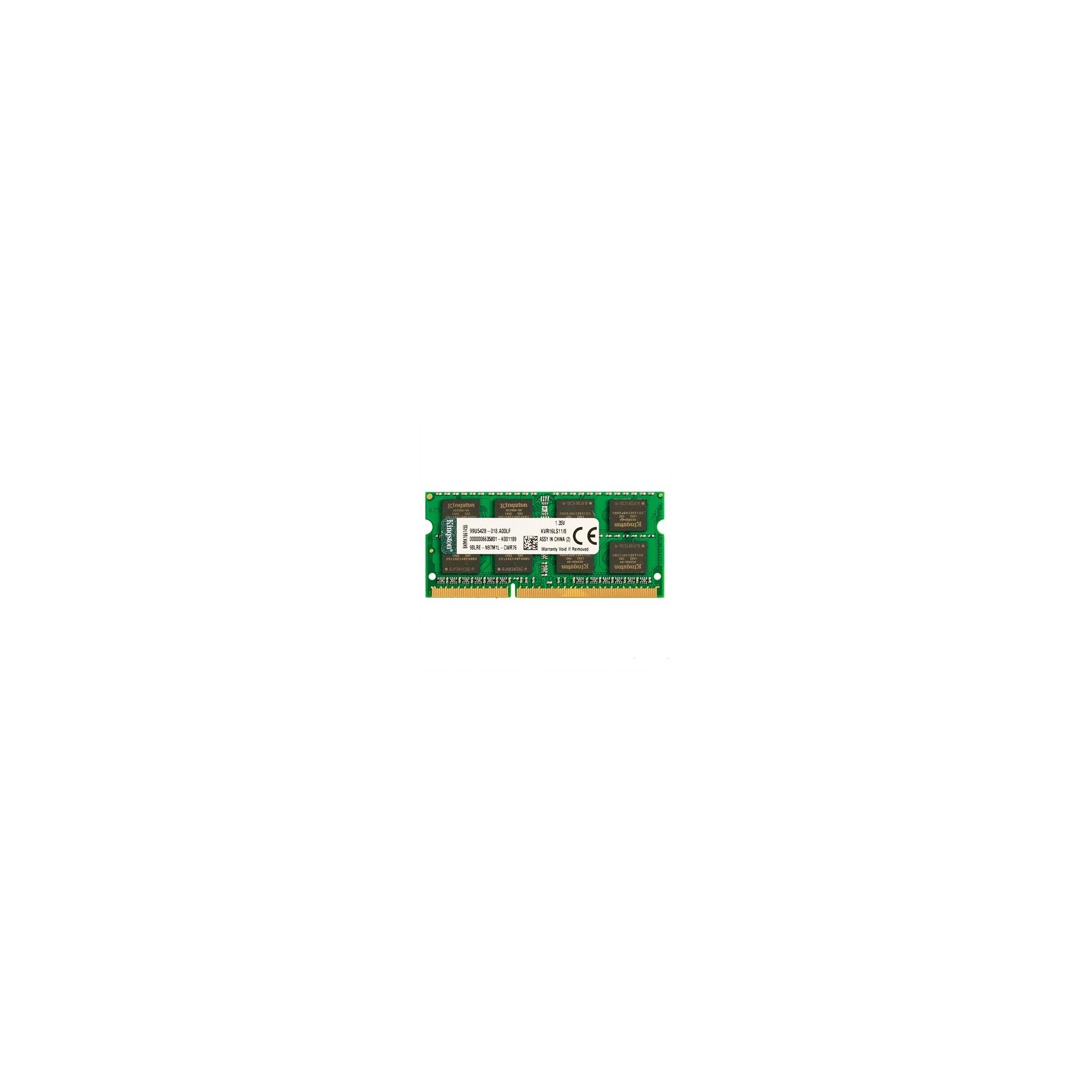 MODULO MEMORIA RAM S/O DDR3L 8GB 1600MHz KINGSTON MODULO MEMORIA RAM S/O DDR3L 8GB 1600MHz KINGSTON