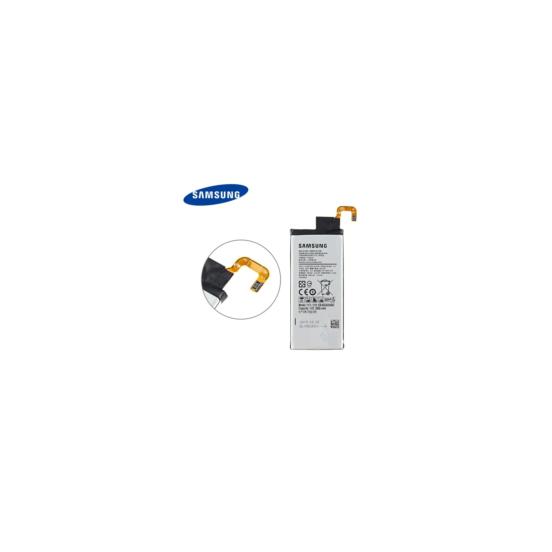 Bateria Original Reacondicionada Para Samsung Galaxy S6 Edge G925 Eb-Bg925Abe