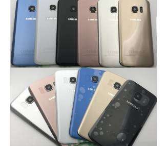Tapa Trasera Original de Reemplazo para Samsung Galaxy S7 Edge con Lente Camara