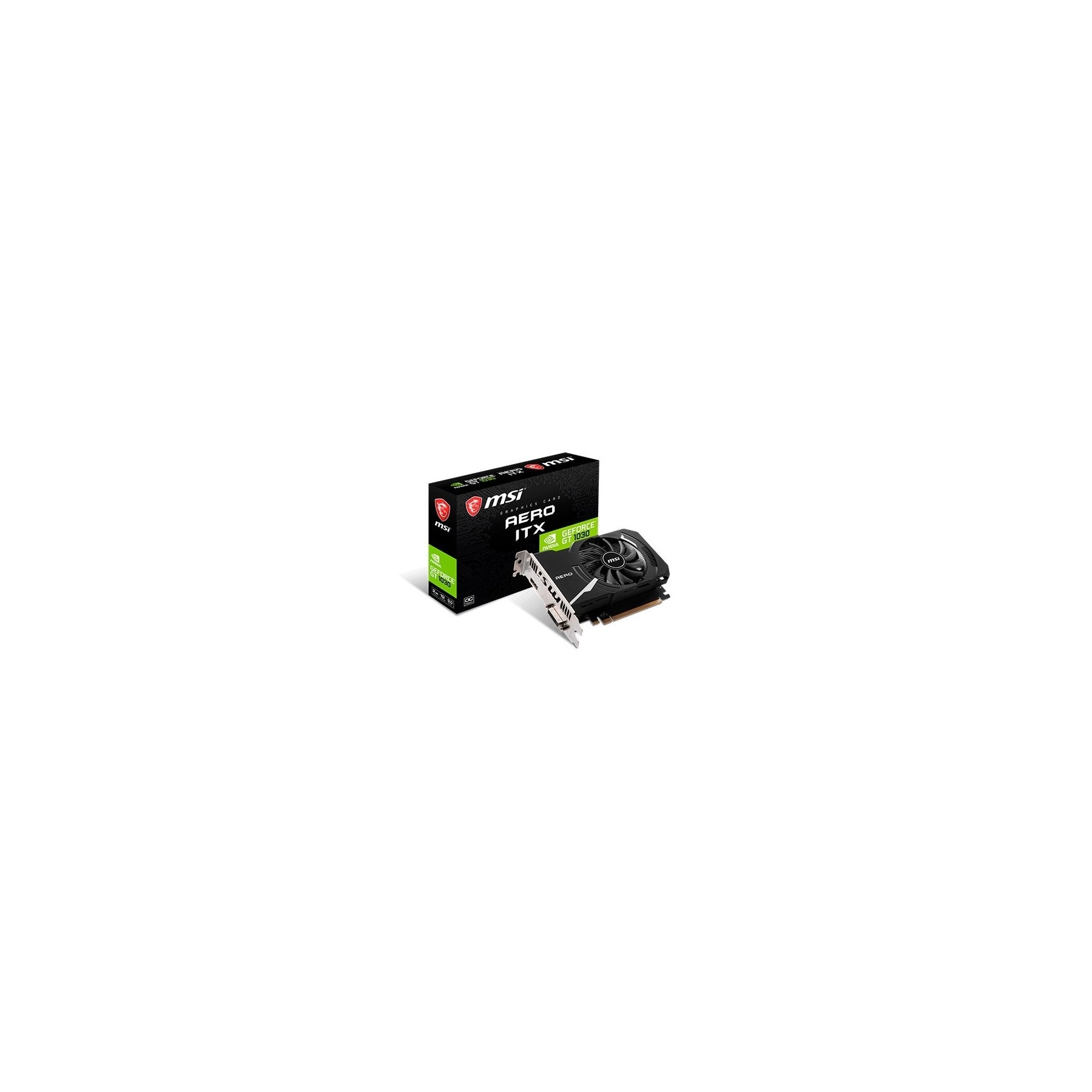 TARJETA GRÁFICA MSI GT 1030 AERO ITX OC 2GB DDR4 TARJETA GRÁFICA MSI GT 1030 AERO ITX OC 2GB DDR4