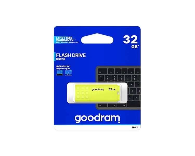 Memoria USB Pen Drive 32GB USB 2.0 GOODRAM UME2 YELLOW