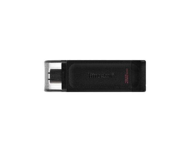 Memoria USB Pen Drive 32GB USB-C 3.2  KINGSTON DT70 NEGRO