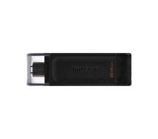 Memoria USB Pen Drive 64GB USB-C 3.2  KINGSTON DT70 NEGRO