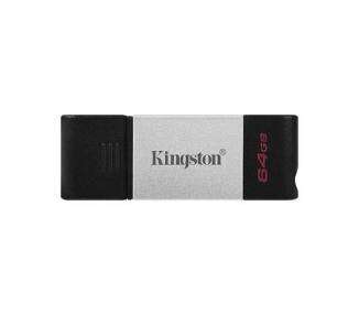 Memoria USB Pen Drive 64GB USB-C 3.2  KINGSTON DT80 PLATA