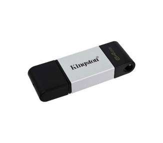 PENDRIVE 64GB USB-C 3.2  KINGSTON DT80 PLATA
