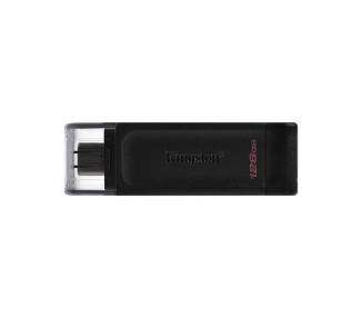 Memoria USB Pen Drive 128GB USB-C 3.2 KINGSTON D70 NEGRO