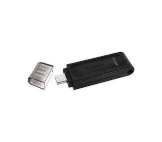 Memoria USB Pen Drive 128GB USB-C 3.2 KINGSTON D70 NEGRO