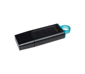 Memoria USB Pen Drive 64GB USB 3.2 KINGSTON DT EXODIA NEGRO/TURQUESA