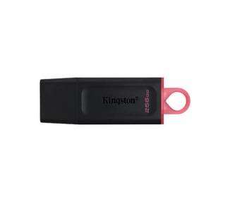 Memoria USB Pen Drive 256GB USB 3.2 KINGSTON DT EXODIA NEGRO/ROJO