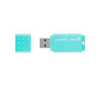 PENDRIVE 64GB USB3.0 GOODRAM UME3 CARE TURQUESA