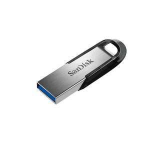 Memoria USB Pen Drive 128GB USB3.0 SANDISK ULTRA FLAIR PLATA