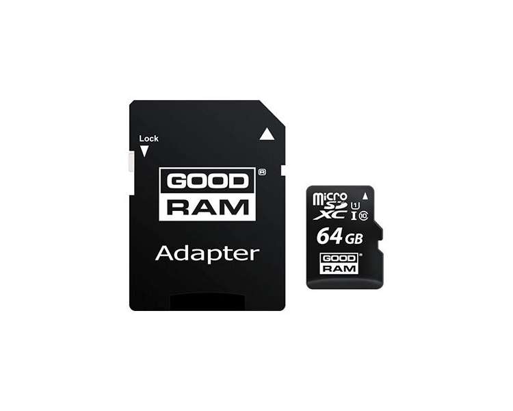 MEM MICRO SD 64GB GOODRAM M1AA CL10 UHS-I+ADAPT