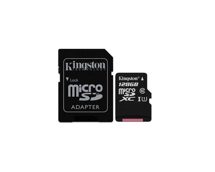 Memoria USB MEM MICRO SDXC 128GB KINGSTON CANVAS SELECT+ADAPT