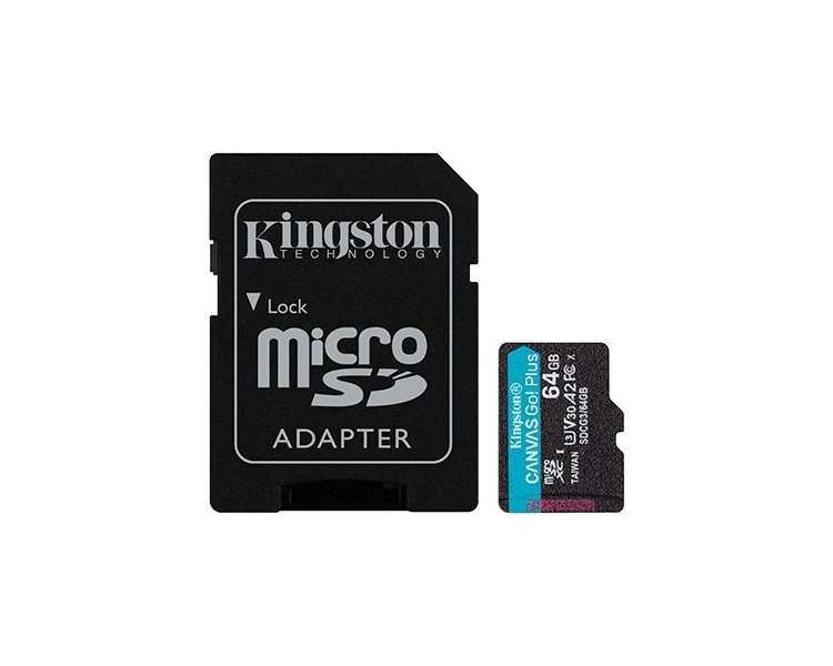 Memoria USB MEM MICRO SDXC 64GB KINGSTON CANVAS GO UHS-I CL10