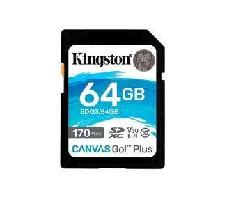 Memoria USB MEM SDXC 64GB KINGSTON CANVAS GO UHS-I CL10